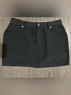 Vintage Y2K Moschino Black Mini Skirt